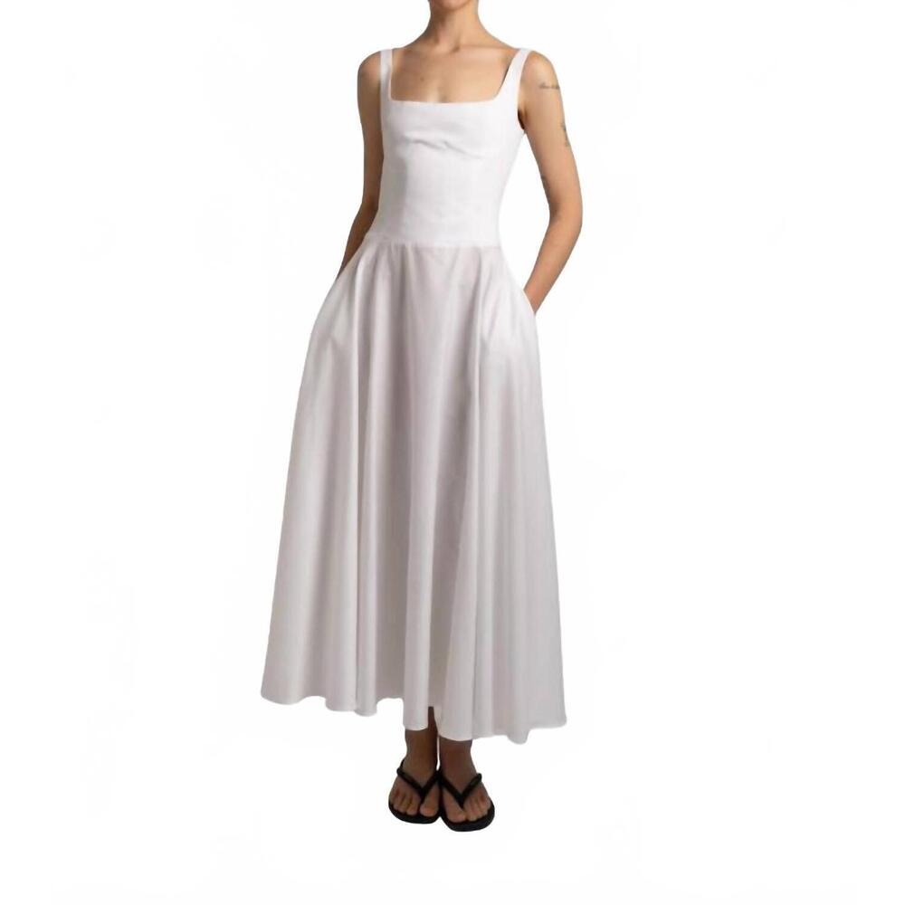 NEW SLOAN bodice dress in white